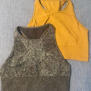 2 Lululemon Sports bras high neck